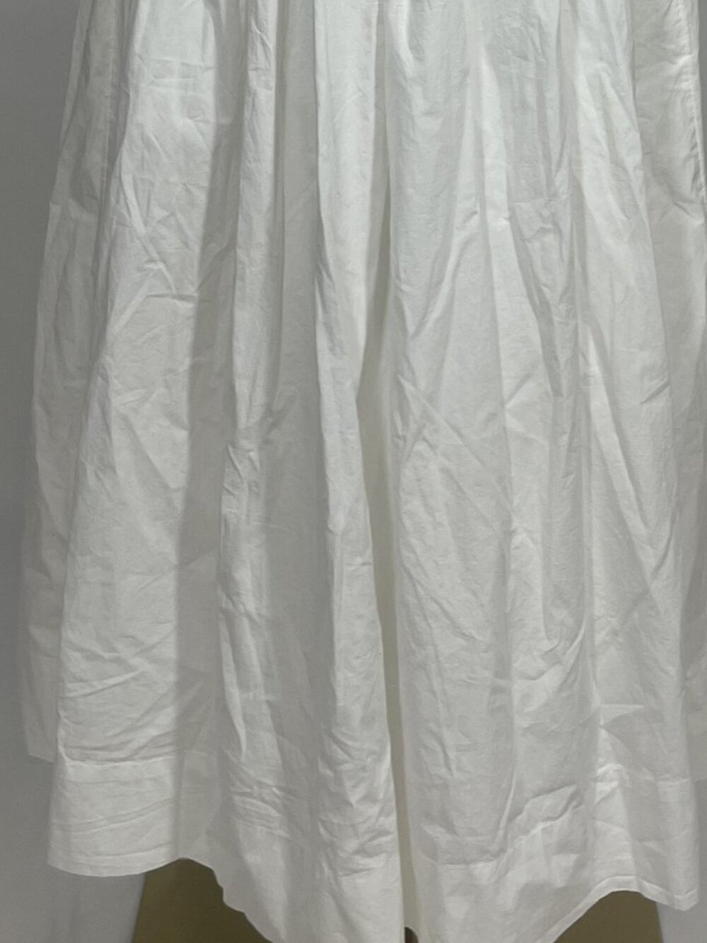 ✨ NWT Free People "Lilah" White Pleated Tube Smocked Button Midi Dress Size XL ✨ - Picture 5 of 6